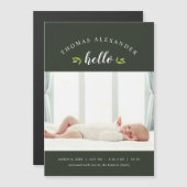 Tiny Twigs Magnetic Photo Birth Announance (Voorkant / Achterkant)