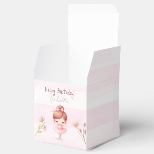 Tiny Twirls – Ballerina  Bedankdoosjes (Geopend)