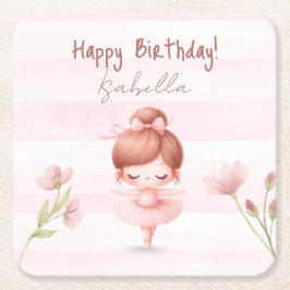 Tiny Twirls – Ballerina  Kartonnen Onderzetters