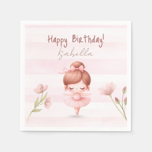 Tiny Twirls – Ballerina  Servet (Voorkant)