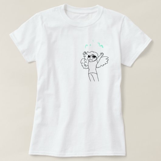 Tiny Tyto Harpy Vonken Vastberadenheid T-shirt (Design voorkant)