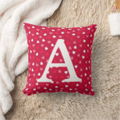 Tiny Valentijn Hearts in Rood Wit Roze Kussen (Deken)