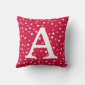 Tiny Valentijn Hearts in Rood Wit Roze Kussen (Achterkant)