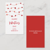 Tiny Valentijnsdag Kinderen Klaslokaal Notitiekaartje (Voorkant / Achterkant)