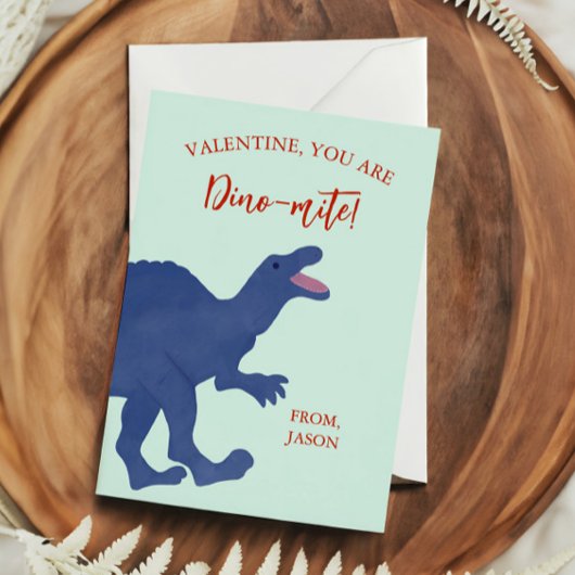Tiny Valentine, You're Dino-mite Dinosaur Notitiekaartje