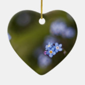Tiny vergeet me niet bloem keramisch ornament (Achterkant)
