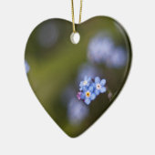 Tiny vergeet me niet bloem keramisch ornament (Links)