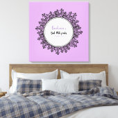 TINY VINES Bat Mitzvah Aanmeldbord Canvas Afdruk (Insitu (Slaapkamer))