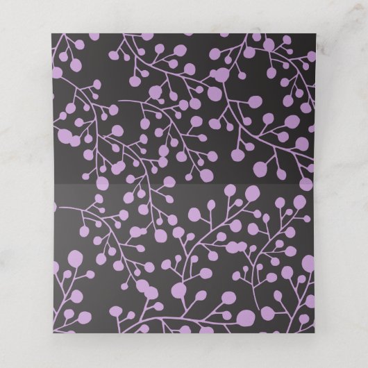 TINY VINES Bat Mitzvah Seating Table Escort Kaart Plaatskaartje (Binnenkant ongevouwen)