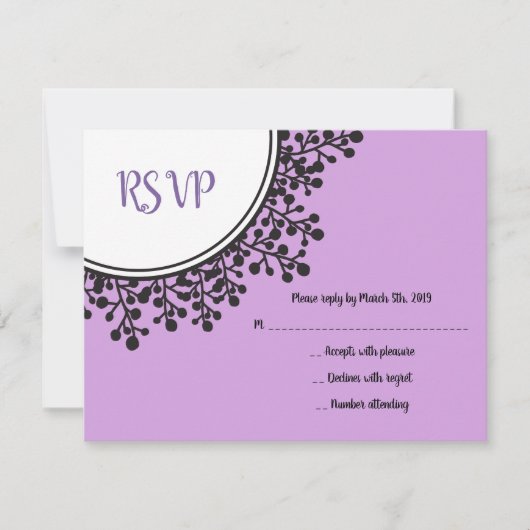 TINY VINES Circular Bat Mitzvah Invitation Kaart (Voorkant)