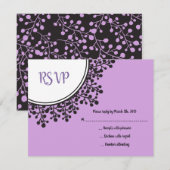 TINY VINES Circular Bat Mitzvah Invitation Kaart (Voorkant / Achterkant)