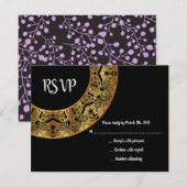 TINY VINES Circular Bat Mitzvah Invitation Kaart (Voorkant / Achterkant)
