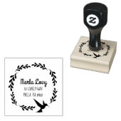 TINY VINES HUMMINGBIRD Retouradresstempel Rubberstempel (Gestempeld)