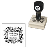 TINY VINES Return Address Stamp Rubberstempel (Gestempeld)