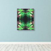 Tiny White Wildflower Creëer Uw eigen foto Canvas Afdruk (Insitu (Houten vloer))