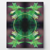 Tiny White Wildflower Creëer Uw eigen foto Fotoplaat (Voorkant)