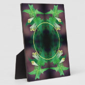 Tiny White Wildflower Creëer Uw eigen foto Fotoplaat (Zijkant)