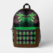 Tiny White Wildflower gepersonaliseerd Bedrukte Rugzak (Voorkant)