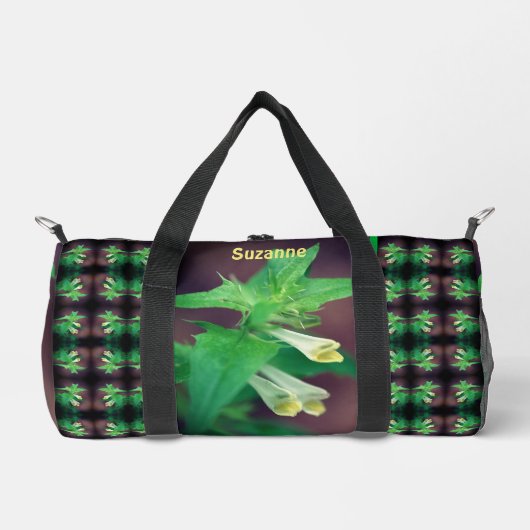 Tiny White Wildflower gepersonaliseerd Plunjezak (Voorkant)