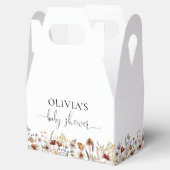 Tiny Wildflower Baby Shower Cadeautje Doos Bedankdoosjes (Geopend)