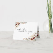 Tiny Wildflower Baby shower Dank u kaart (Voorkant)