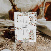 Tiny Wildflower Bruiloft Belly Band Uitnodigingen Wikkel