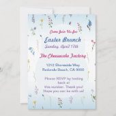 Tiny Wildflower Easter E-Vite –  uitnodiging (Voorkant)