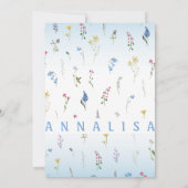 Tiny Wildflower Easter E-Vite –  uitnodiging (Achterkant)