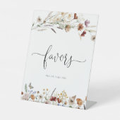 Tiny Wildflower Favorieten teken Reclamebord Met Voetstuk (Voorkant)