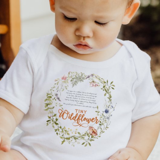 Tiny Wildflower Girl 1st Birthday Romper