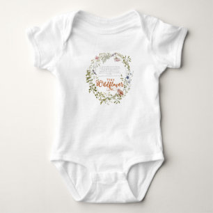 Tiny Wildflower Girl 1st Birthday Romper