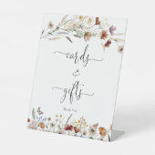 Tiny Wildflower Kaarten en cadeaubordje Reclamebord Met Voetstuk (Voorkant)