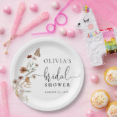 Tiny Wildflower Vrijgezellenfeest Papier Bord (Feest)