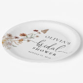 Tiny Wildflower Vrijgezellenfeest Papier Bord (Gekanteld)