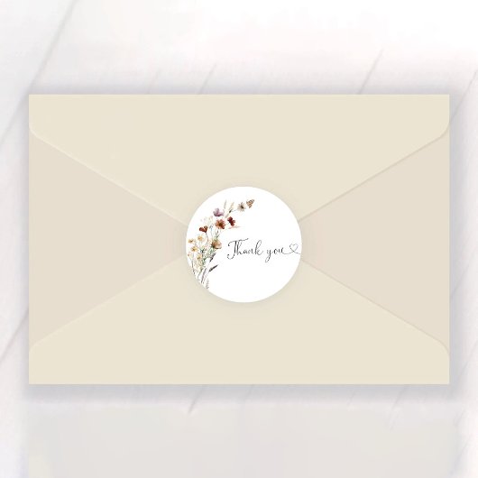 Tiny Wildflower Vrijgezellenfeest Ronde Sticker