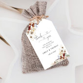 Tiny Wildflower Wedding Gift Label Cadeaulabel