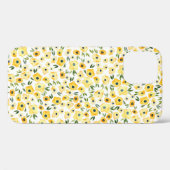 Tiny Yellow Flowers: Waterverf naadloos. Case-Mate iPhone Case (Achterkant (horizontaal))