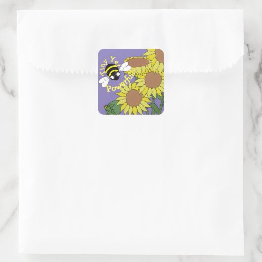Tiny Yet Powerful Sunflower Sticker (Tas)