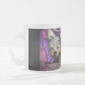 Tiny Yorkie Sleeping Angel Halo Memorial Art Matglas Koffiemok (Links)