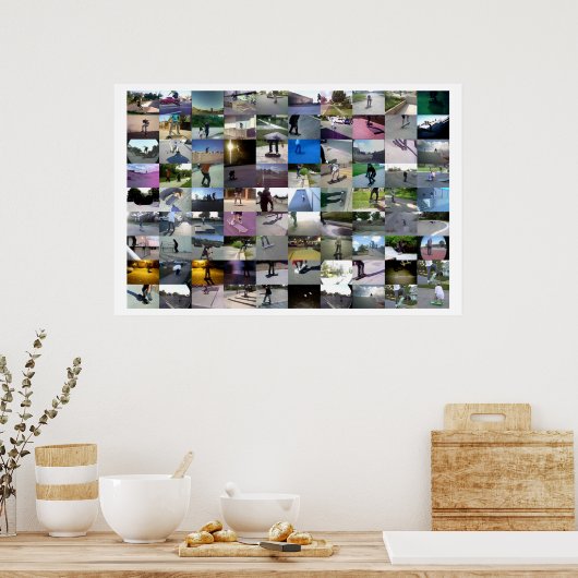 Tinypic schaats-videominiatuur poster (Keuken)