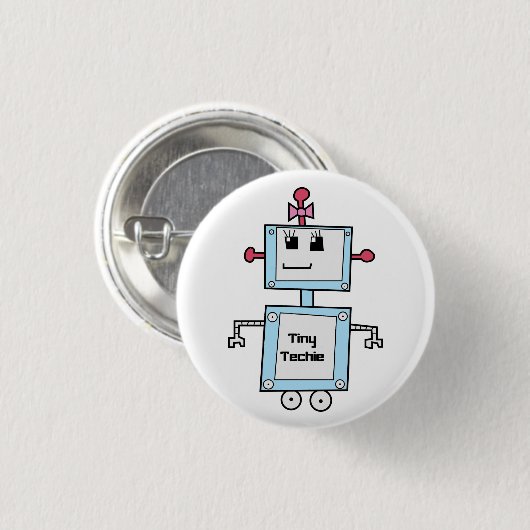 TinyTechie 1 1/4-inch Button (Voorkant /achterkant)