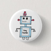 TinyTechie 1 1/4-inch Button (Voorkant)