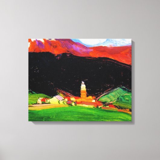 Tinzen (Oberhalbstein) Zwitserland, fijne kunst, Canvas Afdruk (Voorkant)
