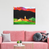 Tinzen (Oberhalbstein) Zwitserland, fijne kunst, Canvas Afdruk (Insitu (Woonkamer))