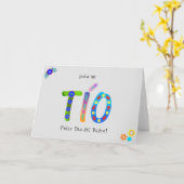 Tío Bold Geometric Boho Vader Dag Kaart (Gele Bloem)