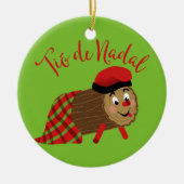 Tio De Nadal Keramisch Ornament (Voorkant)