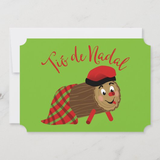 Tio De Nadal Uitnodiging (Achterkant)