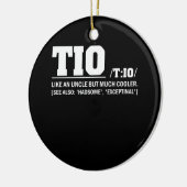 Tio Definition Vaderdag Spaanse oom Keramisch Ornament (Links)