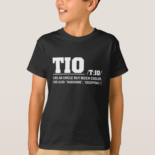 Tio Definition Vaderdag Spaanse oom T-shirt (Voorkant)