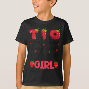 Tio Of The Berry Eerste Verjaardag Meisje Aardbei T-shirt